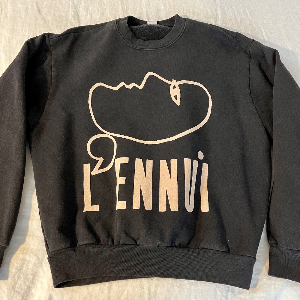 Clare V black L'ennui Sweatshirt
